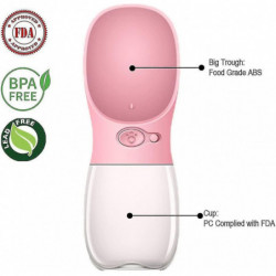 Dog Bottle, Leak Portable Dispenser - With Dispenser For Outdoor Pets, Hi, Traveling (350ml, )