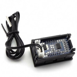 Thermomètre à affichage numérique Dc 12V LED -50- 110 Celsius Voiture Mètre Température Véhicule