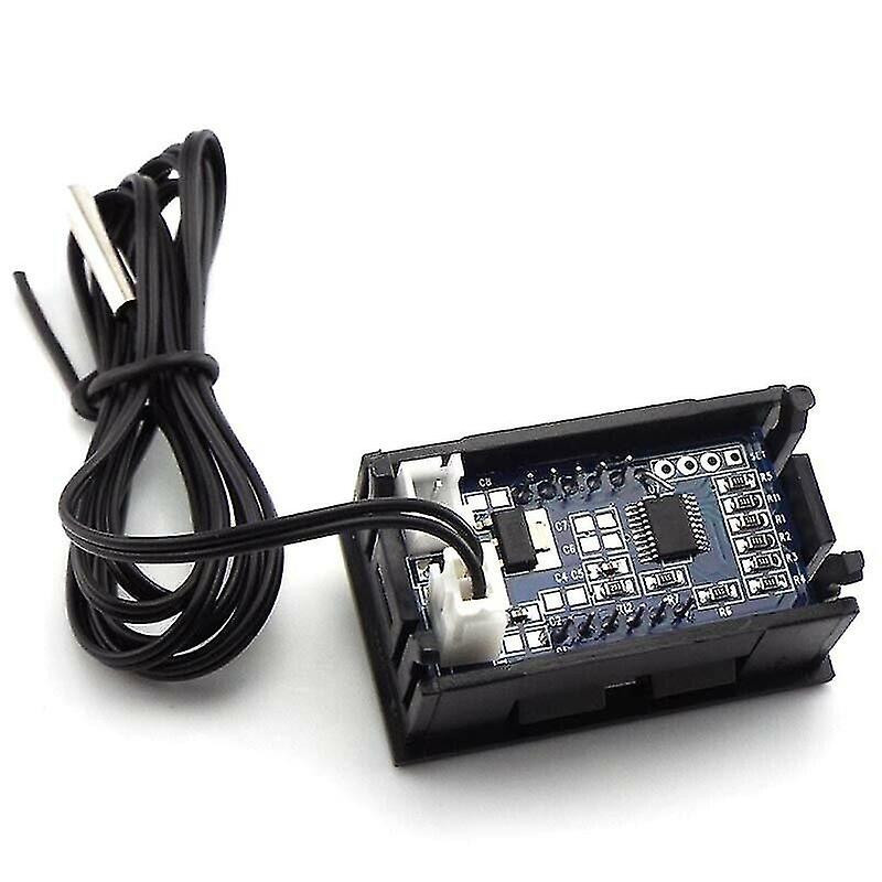 Thermomètre à affichage numérique Dc 12V LED -50- 110 Celsius Voiture Mètre Température Véhicule