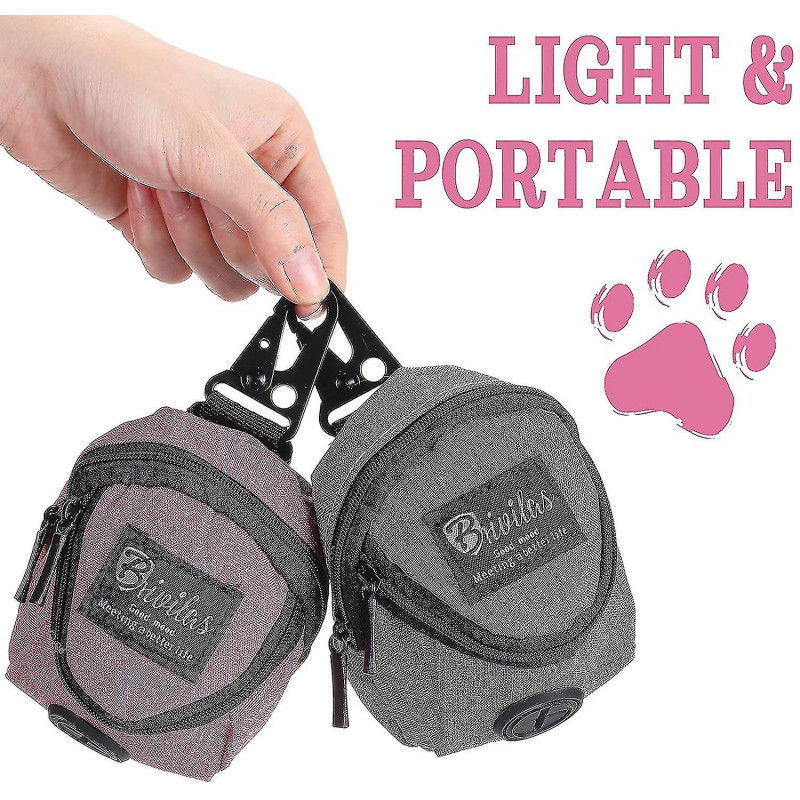 2 Pieces Dog Treats Bag Pet Poop Treat Bag Holder Dog Poop Treat Bag Dispenser Outdoor Holder Carrier Dog Waste [...]