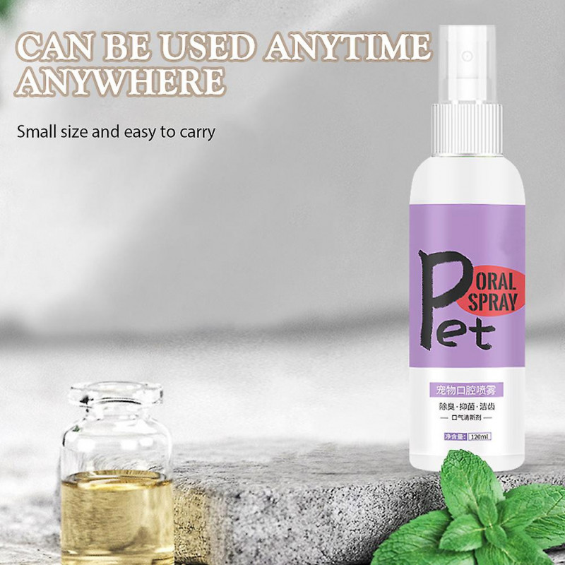 Dog Breath Freshener Pet Oral Care Spray Teeth Cleaner Mouthwash Toothbrush Tooth Care