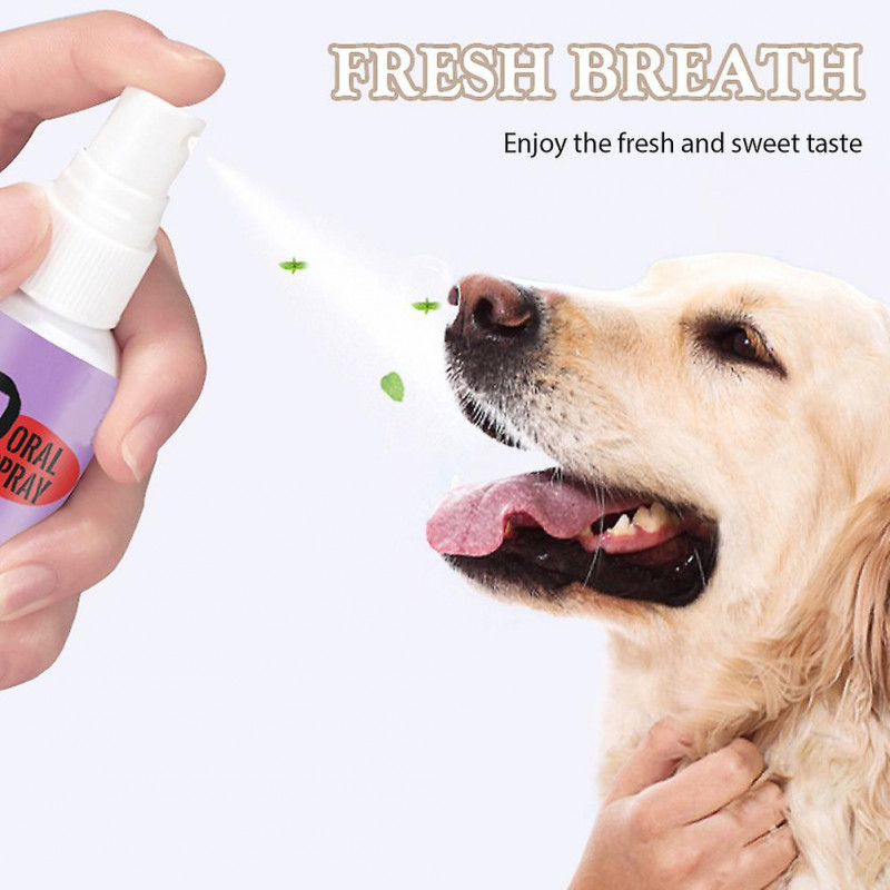 Dog Breath Freshener Pet Oral Care Spray Teeth Cleaner Mouthwash Toothbrush Tooth Care