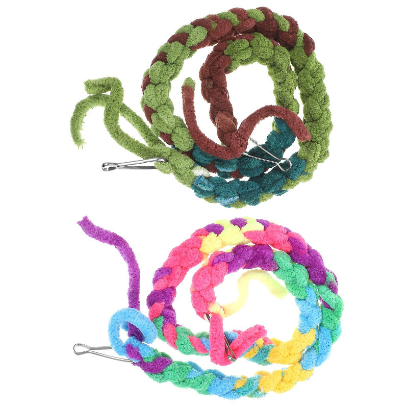 2Pcs Hermit Crab Climbing Toys Reptile Hermit Crab Rope Toy Reptile Tank Terrarium Accessories