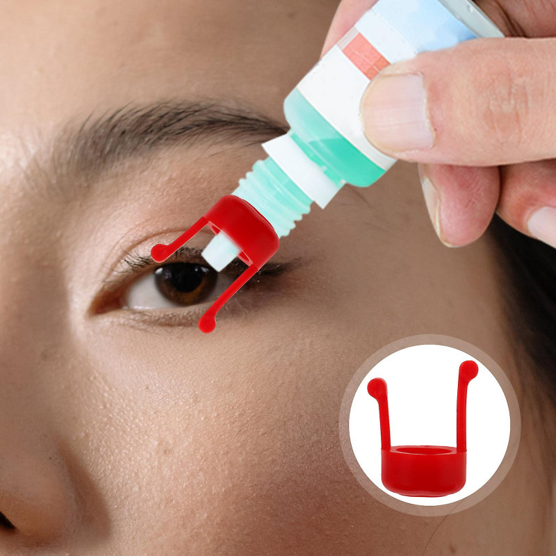 2pcs Portable Eye Drops Bracket Useful Silicone Eye Drops Aid Tools for Home