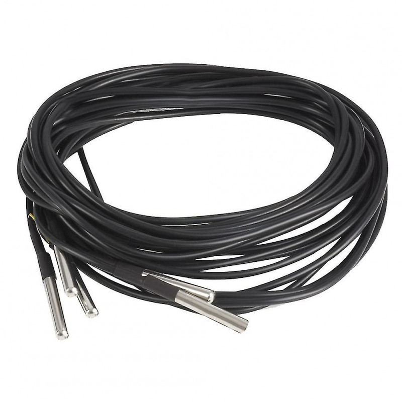5pcs Waterproof Ds18b20 Temperature Sensor, Digital Temperature Thermal Cable Temperature (-55- +1