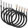 5pcs Waterproof Ds18b20 Temperature Sensor, Digital Temperature Thermal Cable Temperature (-55- +1