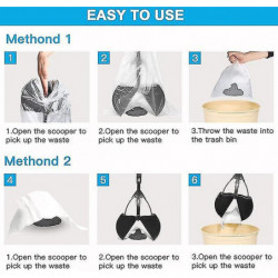 Pet Pooper Scooper, With Durable Spring 24 Inch Long Handle Serrated Cleaning Pickup Clip Poop Scoop For [...]