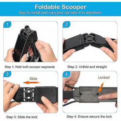 Pet Pooper Scooper, With Durable Spring 24 Inch Long Handle Serrated Cleaning Pickup Clip Poop Scoop For [...]