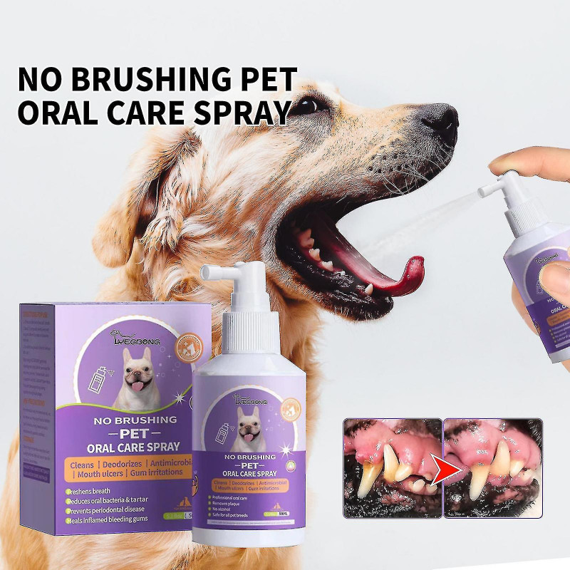 Pets Dog Teeth Cleaning Whitening Spray, Teeth Cleaning Spray For Dogs Cats, Eliminate Bad Breath, Targets Tartar [...]