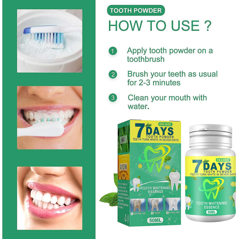 Poudre de blanchiment des dents Dents propres Soins bucco-dentaires pour respirer Taches dentaires propres Poudre [...]