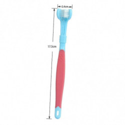 Three Sided Dog Toothbrush Reduce Tartar / Pet Cat Teeth Cleaning Oral Care