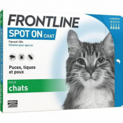 Anti-parasites Frontline Cat 0,5 ml 4 Unités Anti-parasites Frontline Cat 0,5 ml 4 Unités