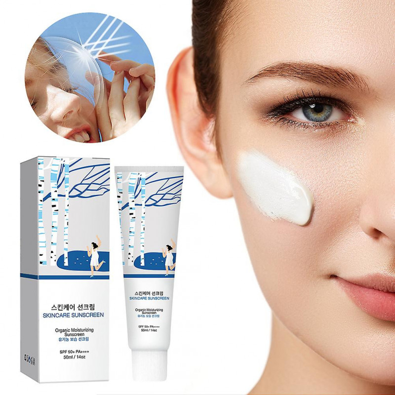 Moisturizer Sunscreen for Women Men Long Lasting Sweatproof Sun Block Cream for Daily Life