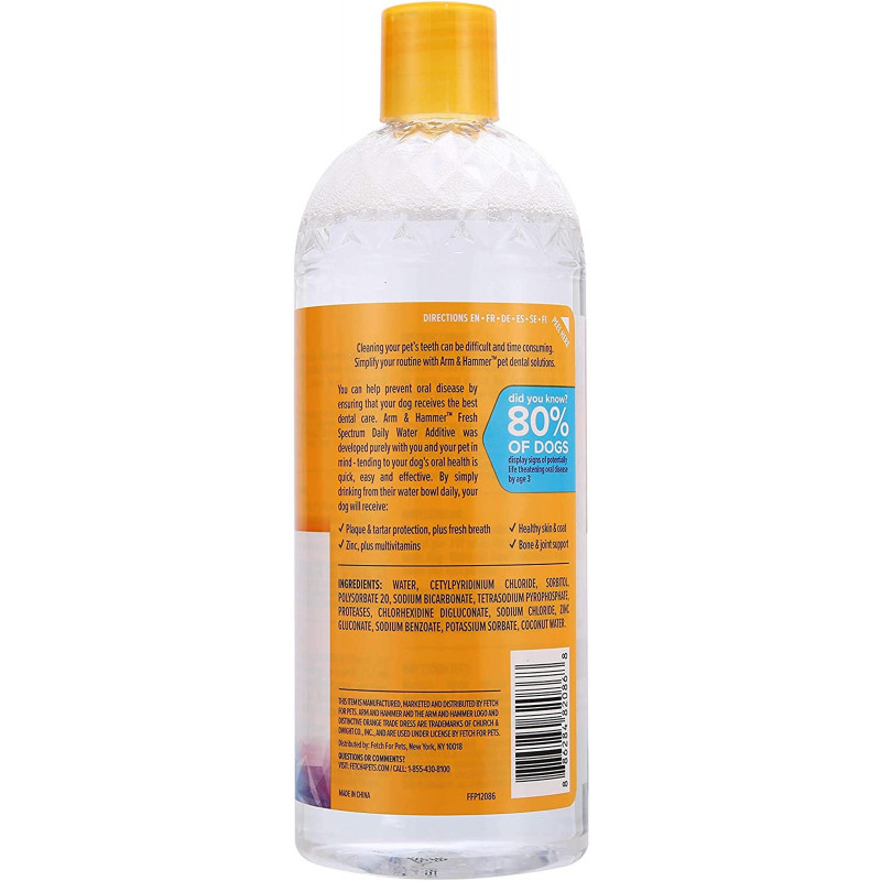 Arm & Hammer Fresh Spectrum Coconut Water Additive for Dogs