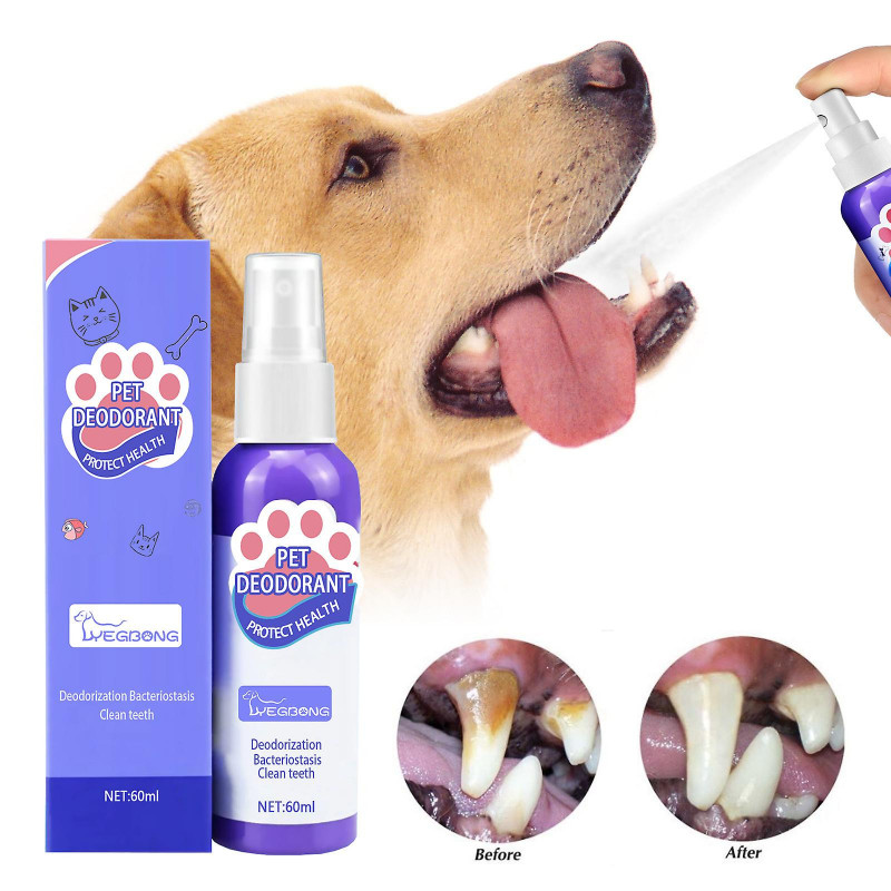 Pet Oral Cleanse Spray, Pet Clean Teeth Cleaning Spray For Dogs & Cats, Pet Breath Freshener Spray Care Cleaner