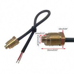 M10 Thread Ntc Sonde de capteur de température pour compteur de température de l’eau, chauffe-eau