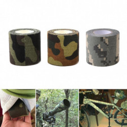 Self-adhesive Non-woven Camouflage Cohesive Camping Hunting Camo Tape 5M