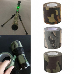 Self-adhesive Non-woven Camouflage Cohesive Camping Hunting Camo Tape 5M