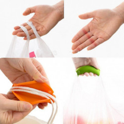 Silicone Handle Carrier 4 Pcs Plastic Bag Holder Carrier Strong Silicone Handle Carrier For Gr