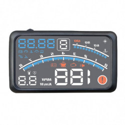 Car Flat Monitor Obdii Euobd 5.5inch Windshield Projector Hud Display Water Temperature Change Remi