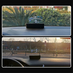 Car Flat Monitor Obdii Euobd 5.5inch Windshield Projector Hud Display Water Temperature Change Remi