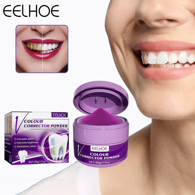 Colour Corrector Powder,Whiten And Clean Teeth, Stains And Dirt, Freshen Oral Plaque, And Clean Tooth Washing Powder
