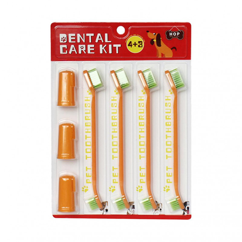 Nettoyage des brosses à dents Usage domestique Brosse à dents pour petit chien Brosse à dents pour chien Brosse à [...]