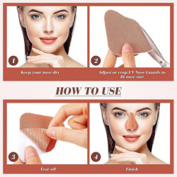 24 Set Sun Protection Nose Patch UV Golf Patches pour écran solaire