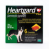 Comprimés à croquer pour les chiens 26-50lbs(12-22kg), Pack 6 HEARTGARD Plus (vert)
