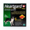 Comprimés à croquer pour les chiens 26-50lbs(12-22kg), Pack 6 HEARTGARD Plus (vert)