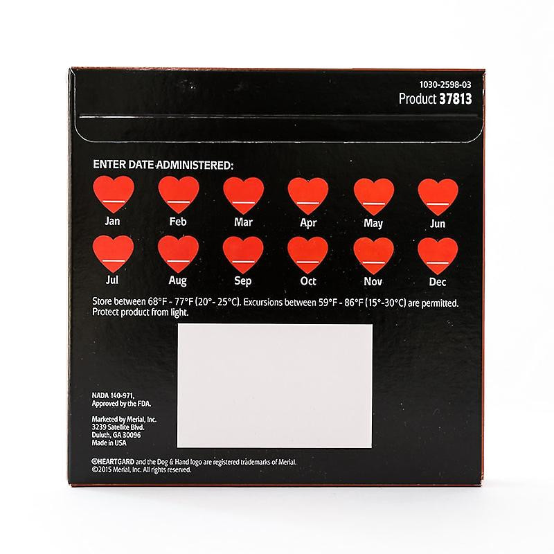 Comprimés à croquer HEARTGARD Plus (brun) pour chiens 51-100lbs(23-45kg), Pack de 6