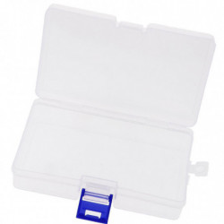 15xplastic Transparent With Lid Storage Box Collection Container 14x8.8x3.5cm