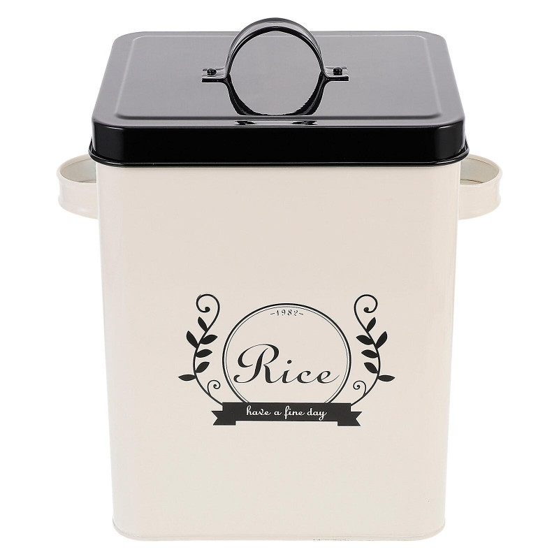 1pc Pet Food Storage Bucket Iron Airtight Storage Bucket For Dog Cat Food