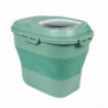 1pc Moisture-proof Sealed Pet Food Bucket Fresh-keeping Food Storage Box (green)