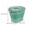 1pc Moisture-proof Sealed Pet Food Bucket Fresh-keeping Food Storage Box (green)