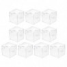 10pcs Pots grossissants ménagers Cages à insectes transparentes Boîtes de loupe pratiques