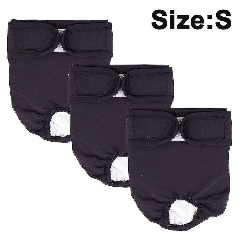 Pack Of 3 Reusable Washable Dog Diapers, Highly Absorbent Dog Physiological Pants Sanitary Diaper Pet Harassment [...]