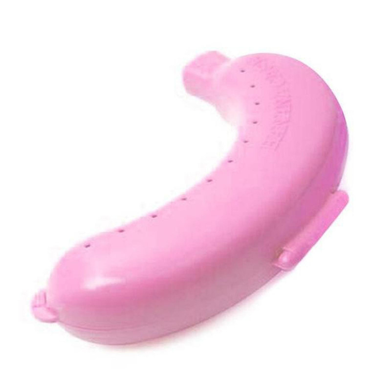 Food Container Banana Storage Box Durable Non Toxic Plastic Portable For Outdoor Fruit Crisper Guard Holder