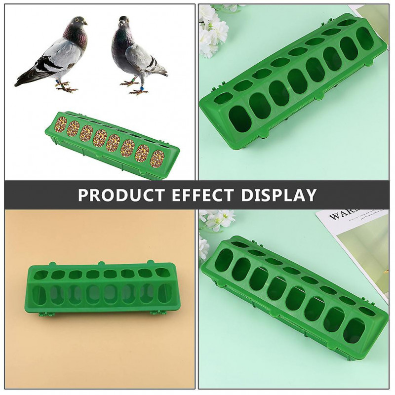 2pcs Birds Feeding Troughs Feeding Food Groove Bowls Pigeon Food Containers