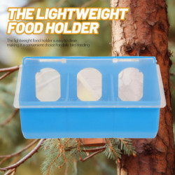 Mangeoire de pigeon pendable Multi-grid Pigeon Boîte de stockage de nourriture Cage à oiseaux Mangeoire suspendue