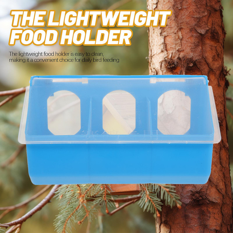 Mangeoire de pigeon pendable Multi-grid Pigeon Boîte de stockage de nourriture Cage à oiseaux Mangeoire suspendue