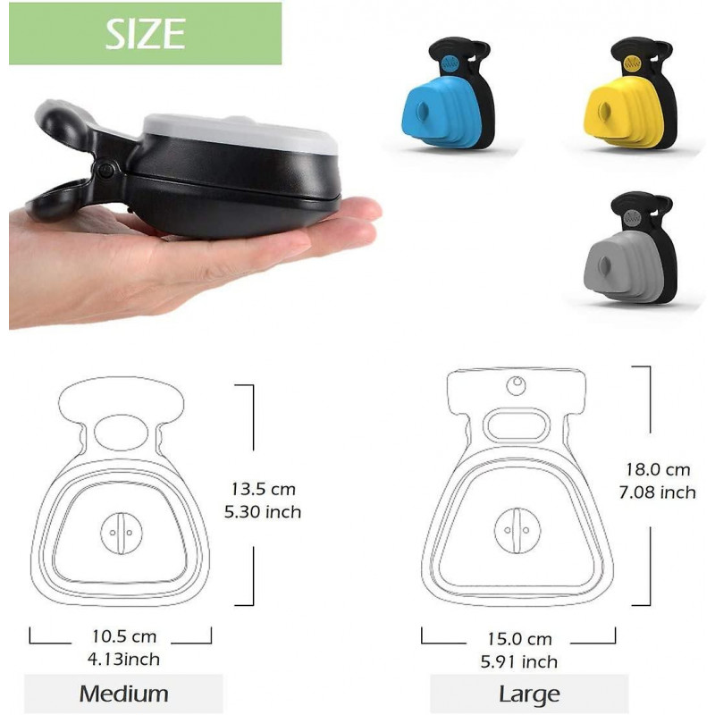 Petite pelle à caca pour chiens, gadget extensible pour caca pour chien avec distributeur de sacs, ramassage [...]