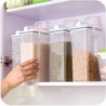 4pcs Cereal Dispenser Rice Storage Box Flour Container Measuring Cup