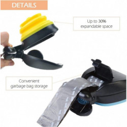Petite pelle à caca pour chiens, gadget extensible pour caca pour chien avec distributeur de sacs, ramassage [...]