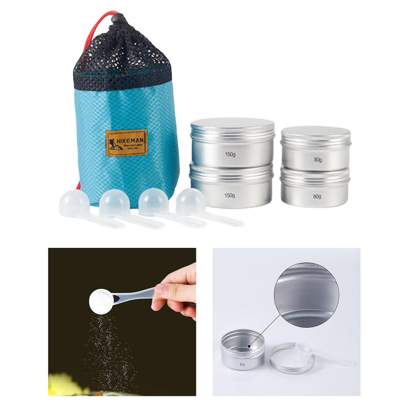 Multifunctional Tin Box Container Keep Food Fresh For Camping 150g And 80g