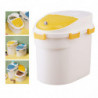 Cat Dog Food Storage Box Bin Container Moistureproof Sealing Bucket Orange L