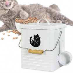 Storage Bucket Sealing Multipurpose For Cereal Rice Flour Cat Food Dog Food White Storage Bucket Sealing Multipurpose For Cereal Rice Flour Cat Food Dog Food White