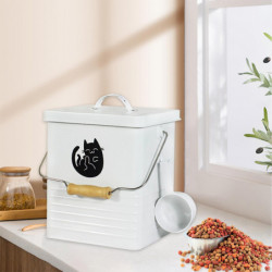 Storage Bucket Sealing Multipurpose For Cereal Rice Flour Cat Food Dog Food White Storage Bucket Sealing Multipurpose For Cereal Rice Flour Cat Food Dog Food White