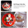 10pcs Transparent Plastic Cake Container Ball Shape Cake Container Portable Mousse Ball Round Cake Container [...]