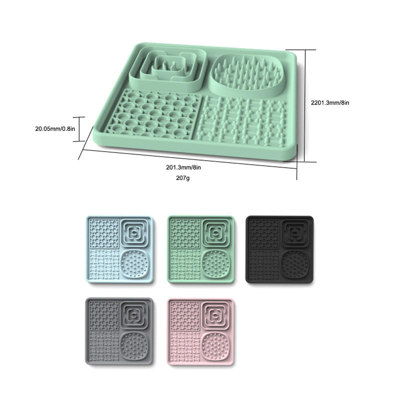 New Silicone Lick Mat for Dogs, Extra Large Suction Cup, Lick Mat Dog Slow Feeder, Dog Lick Mat Pet Feeding Mats